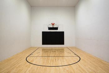 Indoor basketball court